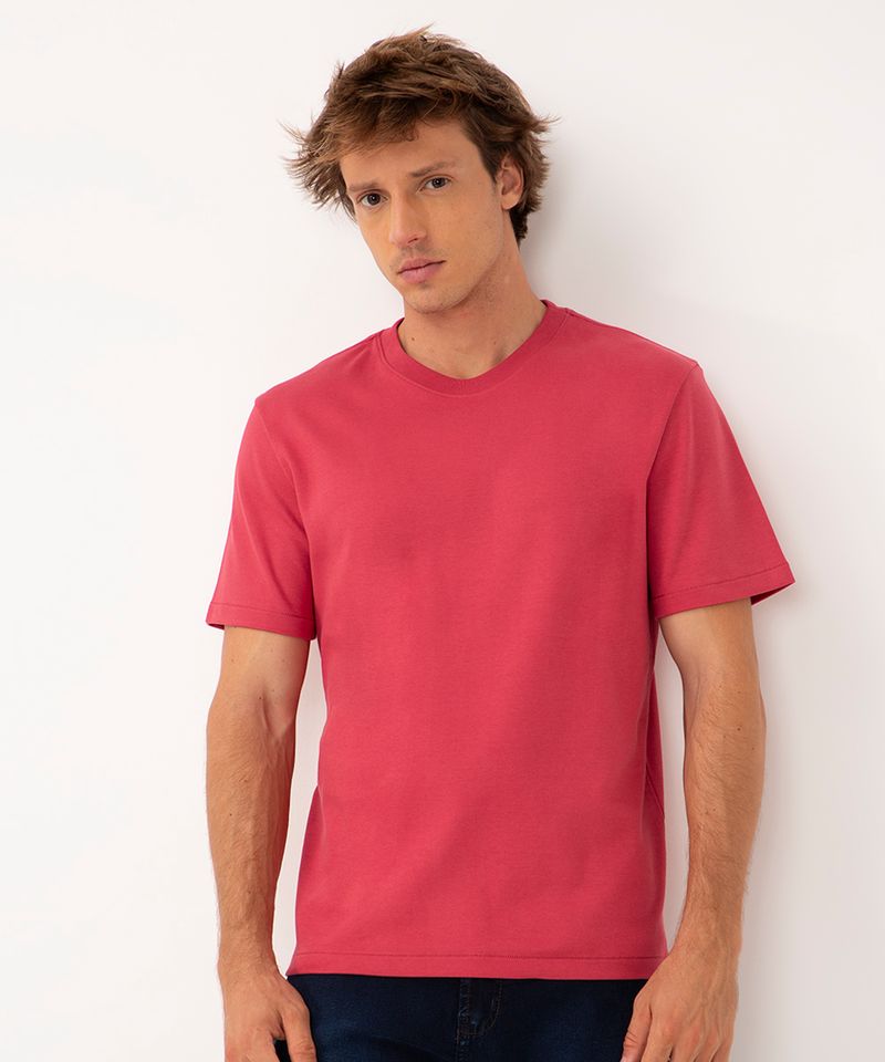 Camiseta Prada Algodão Peruano Vermelho Central - Afrika Concept
