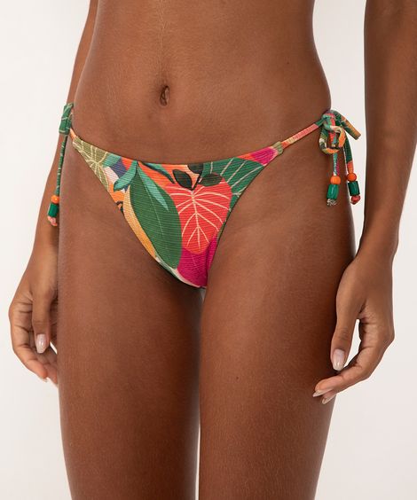 biquíni calcinha tanga lacinho e proteção uv rosa