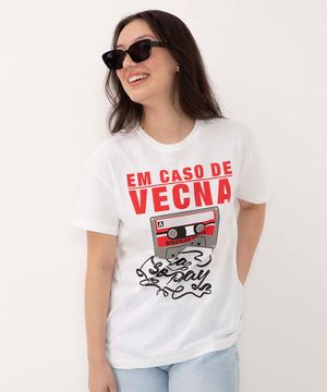 camiseta juvenil de algodão stranger things manga curta off white