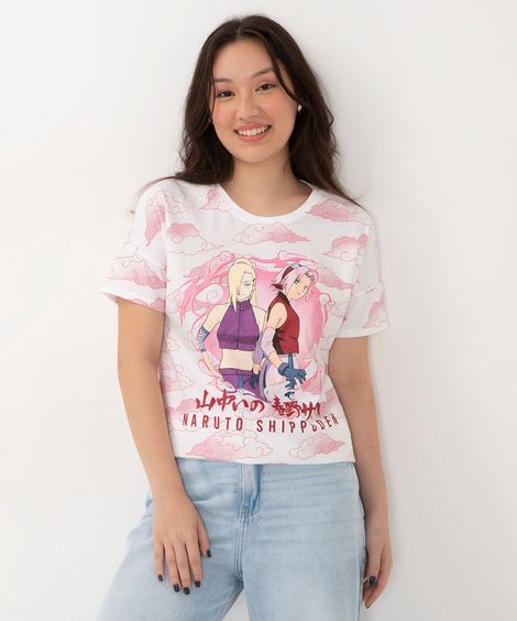 camiseta infantil manga curta sakura e amigos off white