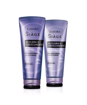 Eudora Kit Siàge Acelera o Crescimento: Shampoo 250ml + Condicionador 200ml