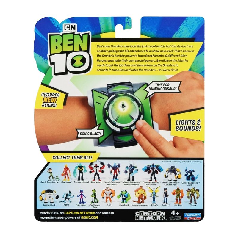 omnitrix com sons e luzes ben 10 new basic - C&A