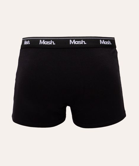 cueca de algodão boxer mash preta