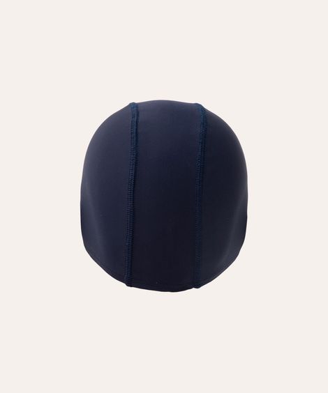 touca de natação com recorte esportiva azul marinho