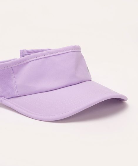 viseira com microfuros e velcro esportiva lilás