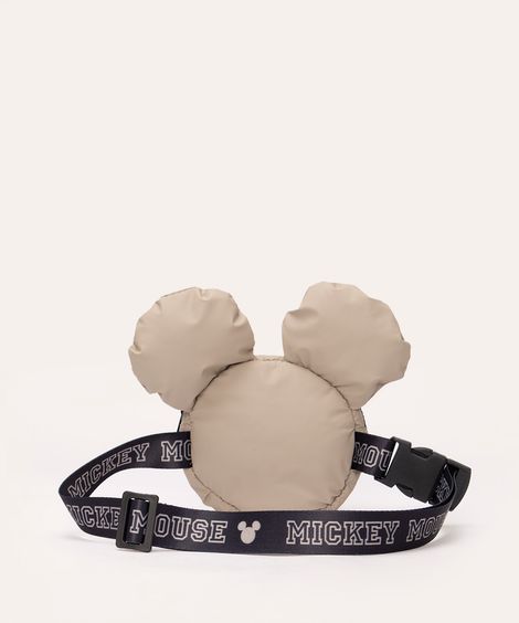 pochete infantil mickey bege claro