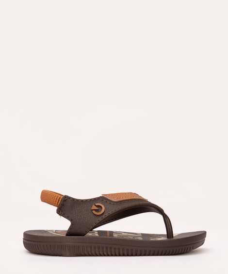 chinelo infantil cartago dakar plus marrom