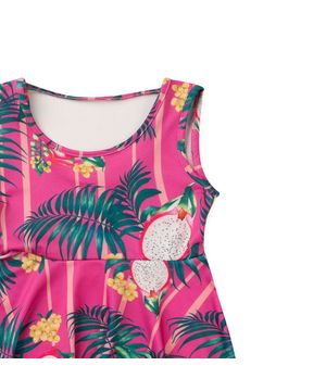 Vestido Regata Infantil Princesa Loila Pink