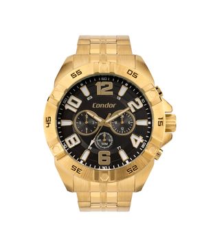 Relógio Condor Masculino Civic Dourado COVD34AW 4P