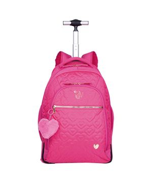 Mochila Carrinho Grande Capricho Crush Rosa