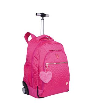 Mochila Carrinho Grande Capricho Crush Rosa