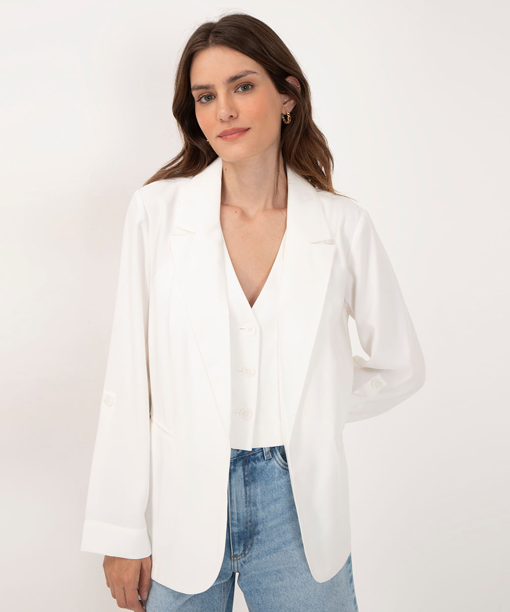 Blazer branco, da C&A