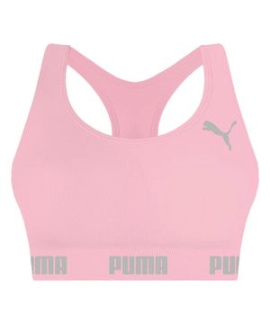 Top Nadador Puma Sem Costura Feminino Rosa