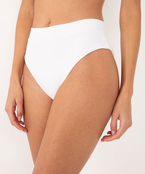 biquíni calcinha tanga hot pant texturizada proteção uv clube bossa off white