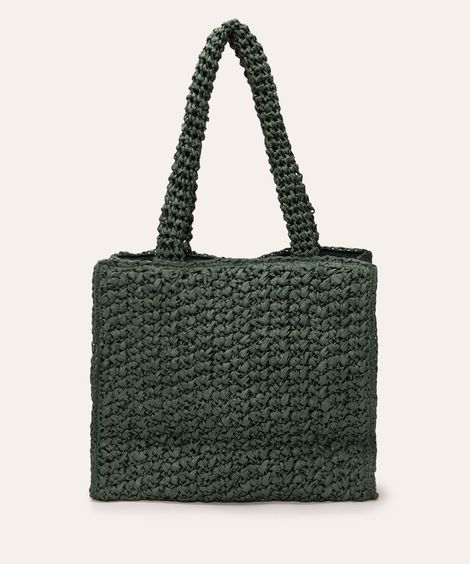 bolsa tote de palha al mare collezione verde