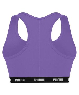 Top Puma Nadador Com Bojo Feminino Roxo