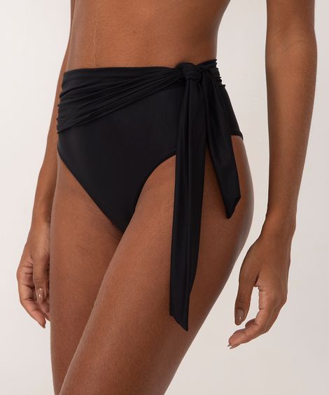 biquíni calcinha tanga com faixa proteção uv clube bossa preto