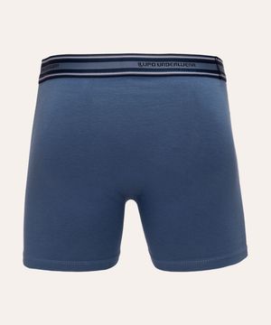 cueca de algodão boxer lupo azul