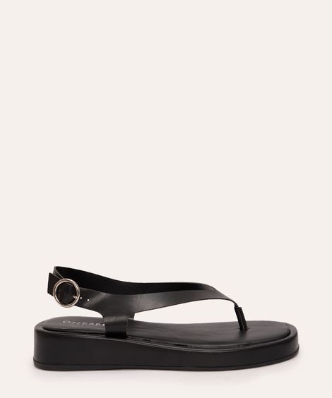 rasteirinha flatform de dedo oneself preta
