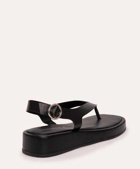 rasteirinha flatform de dedo oneself preta