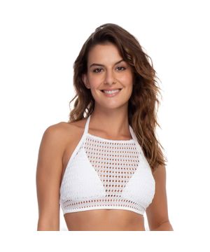 Saída de Praia Cropped Rendado 08 Marcyn Off White 595.752