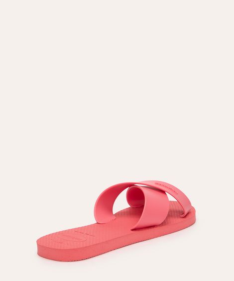 chinelo havaianas aqua tiras cruzadas rosa