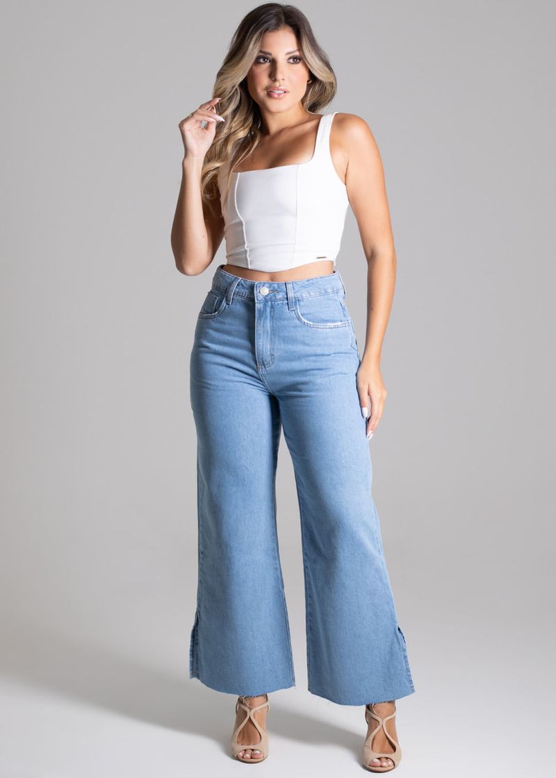 Calça cropped deals feminina sawary