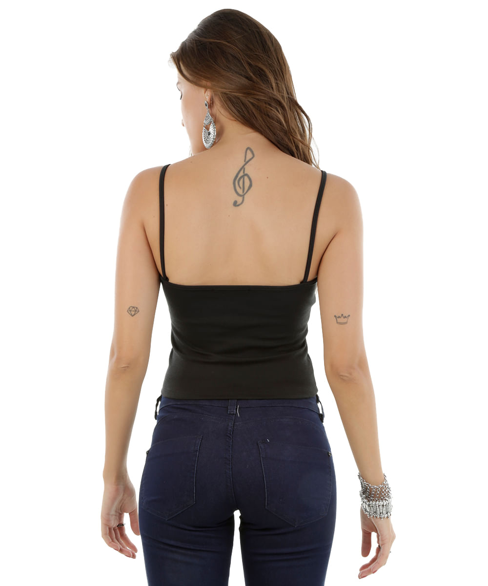 Regata Cropped Preta