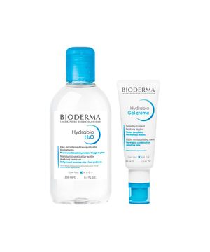 Kit Facial Bioderma Hydrabio - Água Micelar e Gel Creme Hidratante Light Moisturising Care 40ml