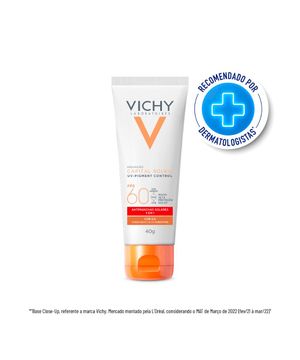 Vichy Capital Soleil UV-Pigment Control FPS60 4.0 Protetor Solar Facial Antimanchas 40g