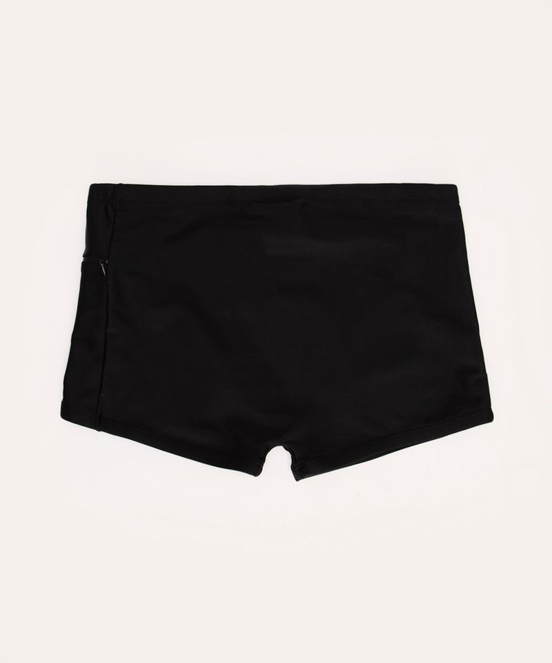 sunga boxer infantil minecraft proteção uv preto - C&A