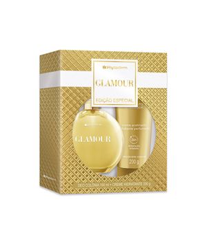 kit glamour deo colônia 100ml e creme acetinado 200g