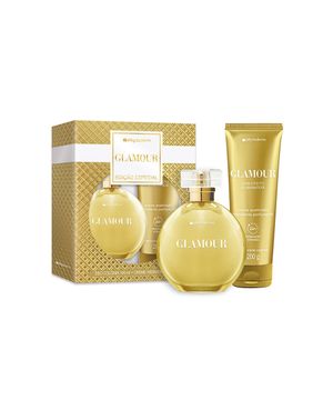 kit glamour deo colônia 100ml e creme acetinado 200g