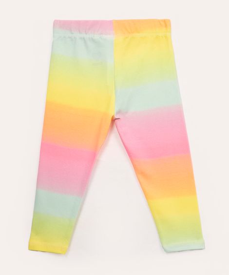 legging de algodão infantil tie dye colorido