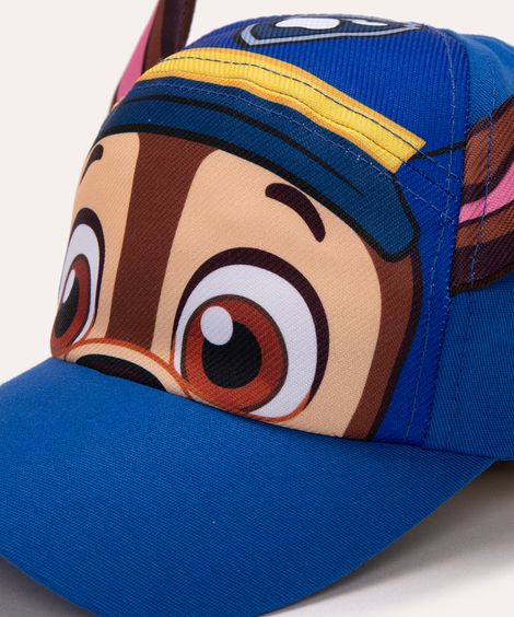 boné infantil patrulha canina aba curva azul