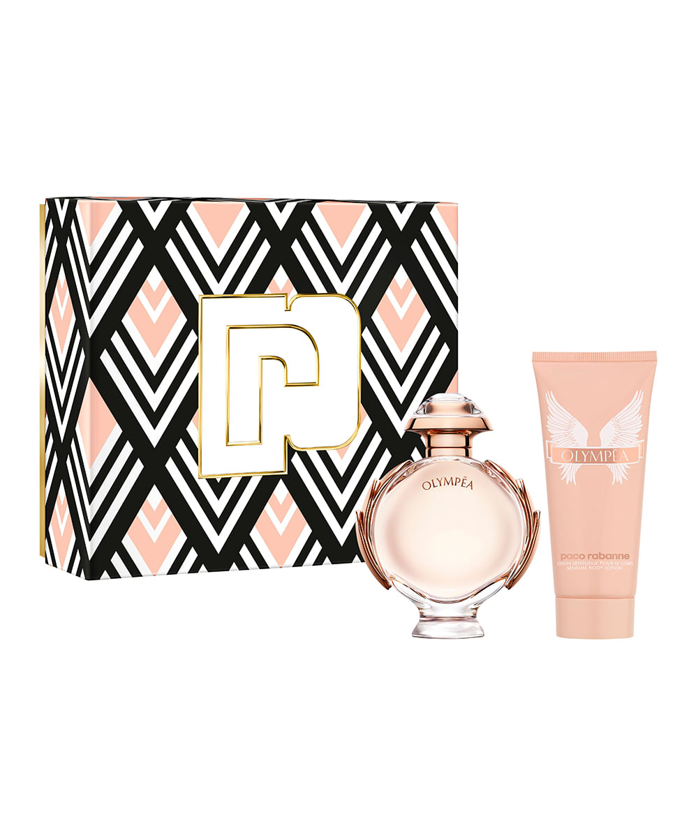 kit rabanne olympéa eau de parfum 80ml e sensual creme corporal 100ml