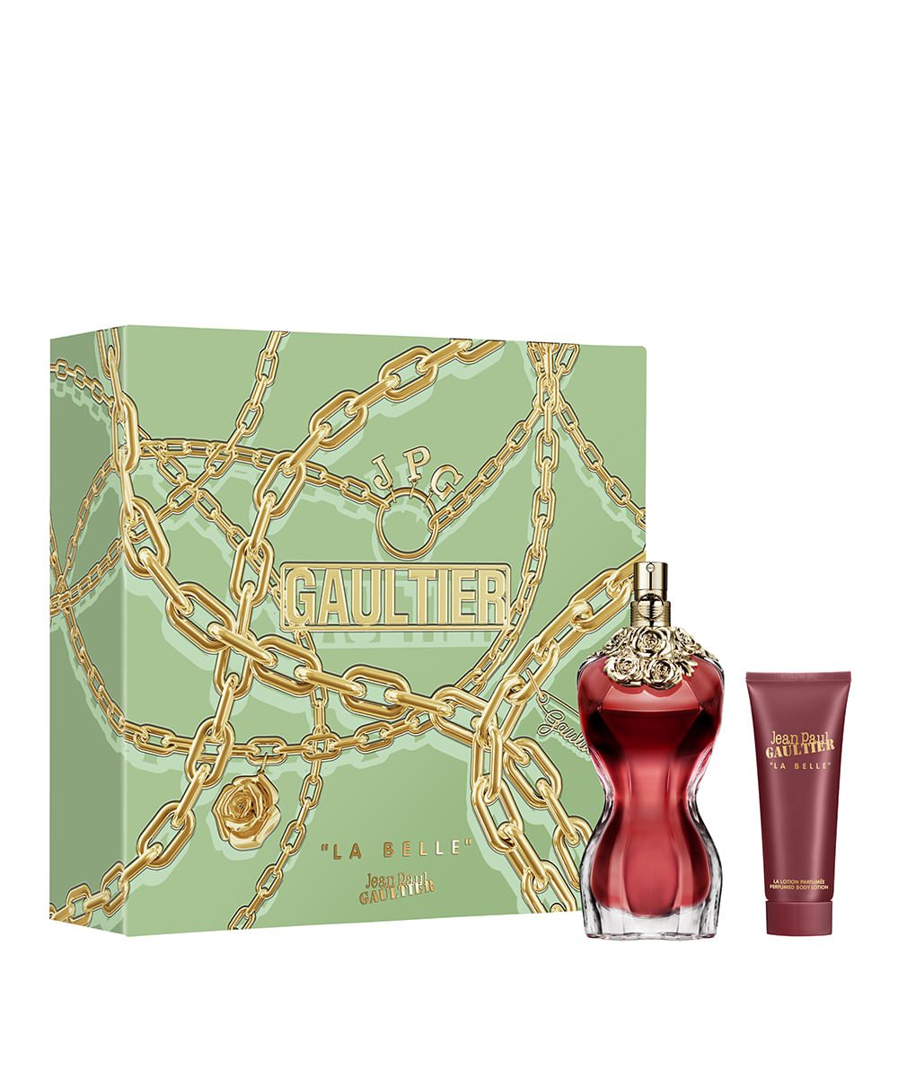 kit jean paul gaultier la belle eau de parfum 100ml e creme corporal perfumed 75ml