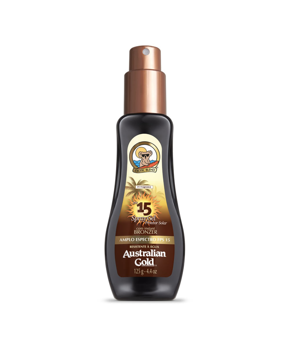 protetor solar gel fps 15 125ml - australian gold