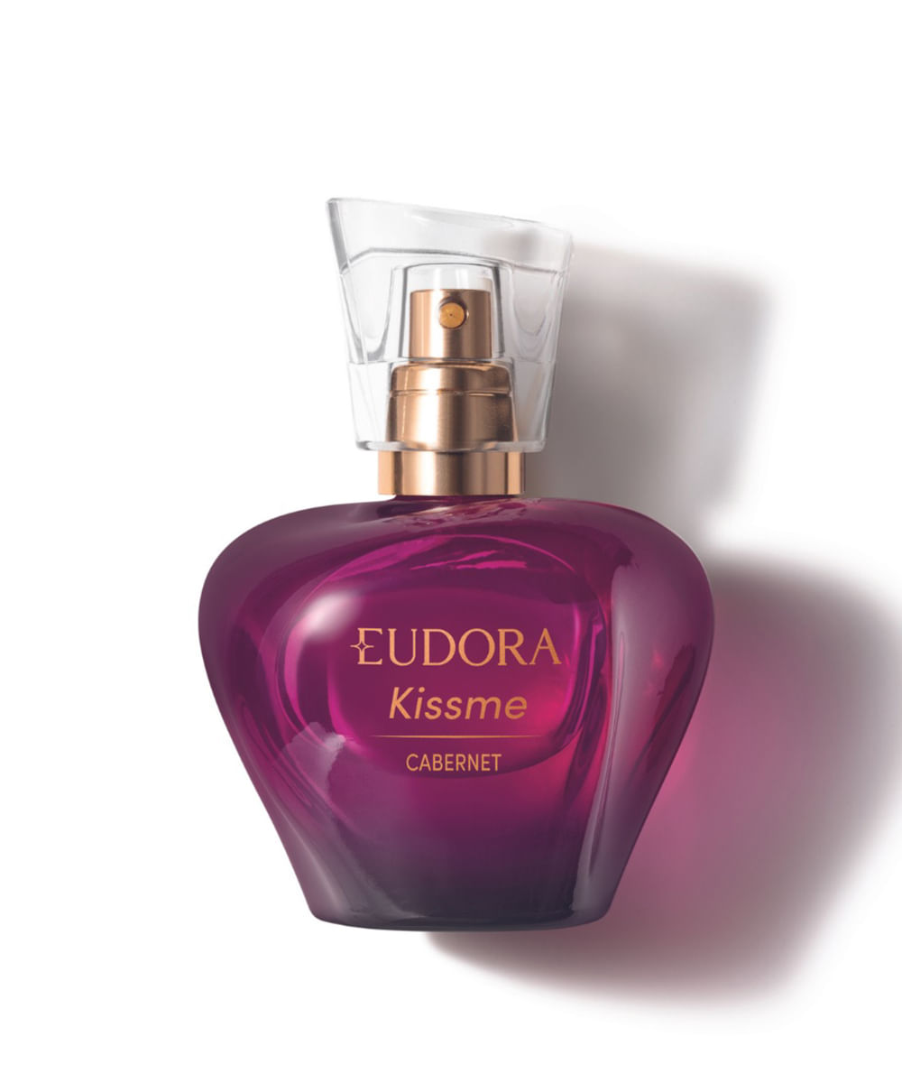 colônia desodorante kiss me cabernet eudora 50ml