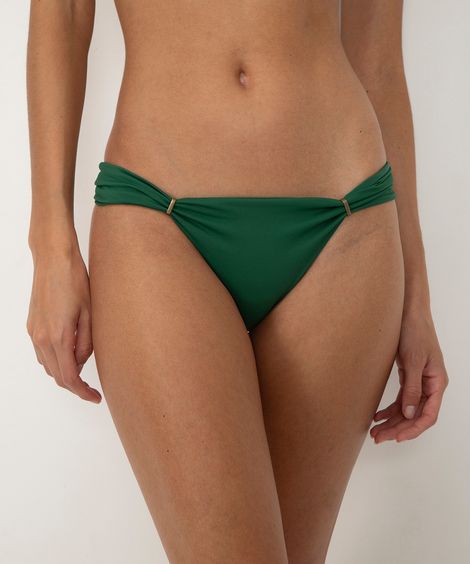 biquíni calcinha tanga com passante e proteção uv verde