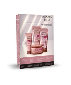 kit eudora siàge nutri rosé shampoo 250ml com condicionador 125ml e leave in 30ml