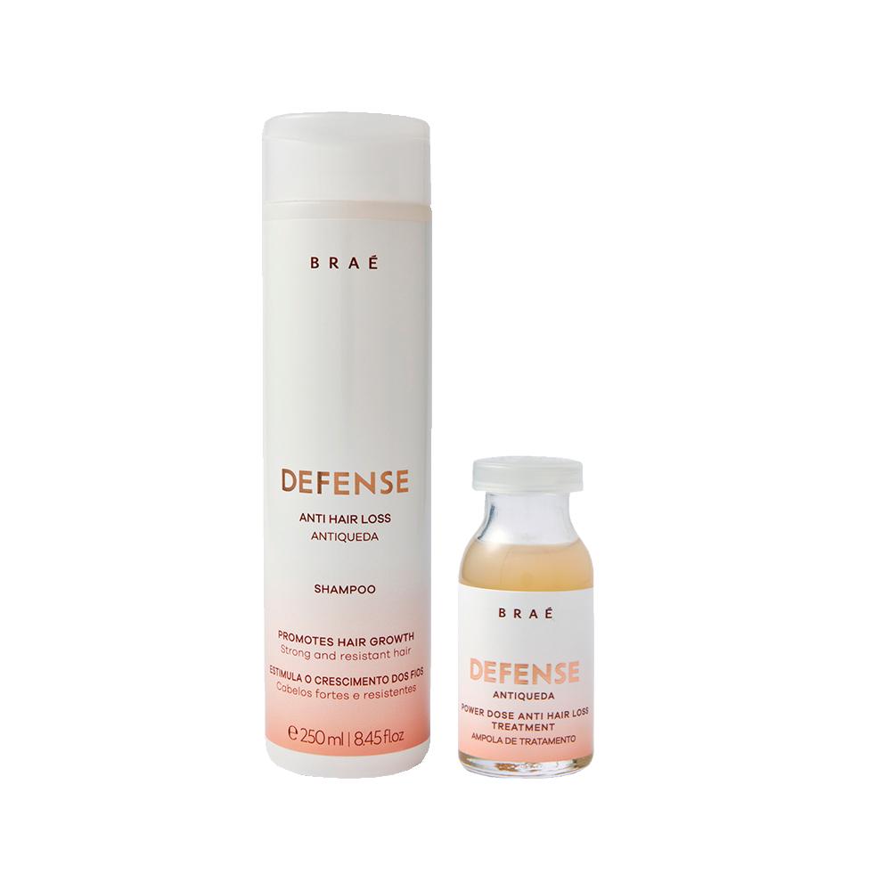 Kit Braé Defense Antiqueda  – Shampoo 250ml e  Ampola 13ml
