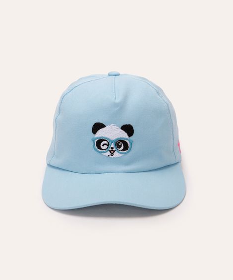 boné de sarja infantil luluca aba curva azul