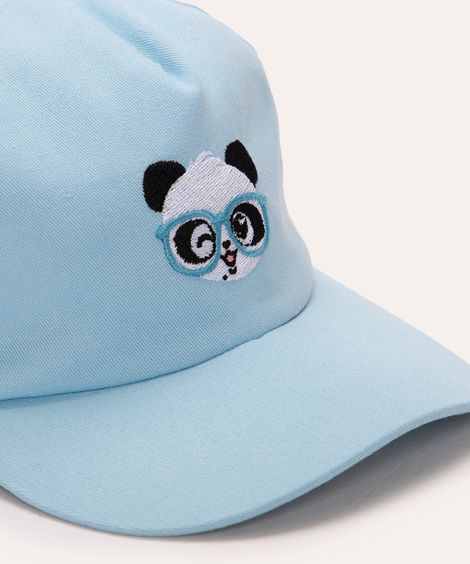 boné de sarja infantil luluca aba curva azul