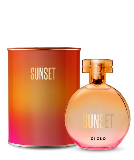 deo colonia sunset 100ml lata único