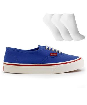 Tênis Redley Originals + 3 Pares de Meias Azul