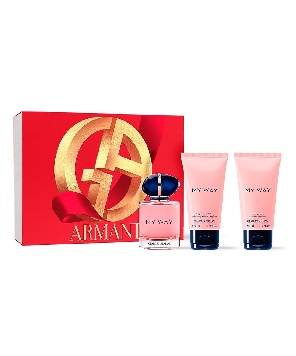 kit my way edp 50ml com shower gel 50ml e body lotion 50ml giorgio armani