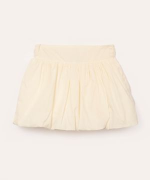 saia de algodão infantil balonê off white