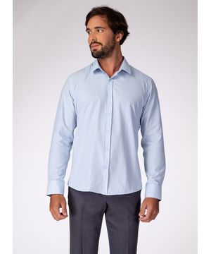 Camisa Manga Longa Básica TNG Azul