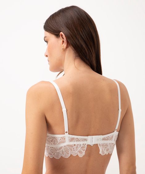 sutiã de renda com aro off white